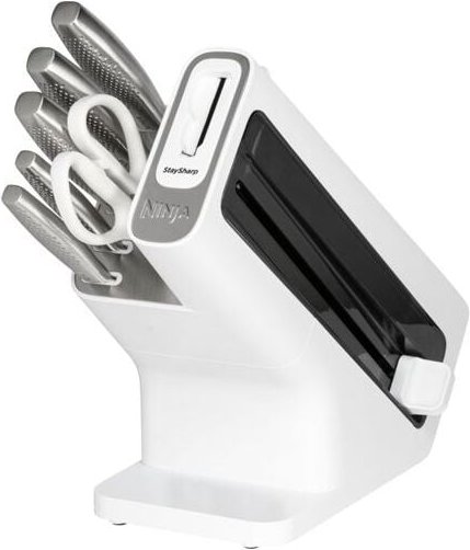 StaySharp Messerblock mit Schleifer weiß/edelstahl - Ninja