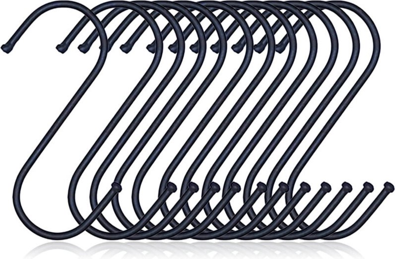 Crochet en S en acier inoxydable, crochet de suspension, crochet de cuisine, crochet de boucher//