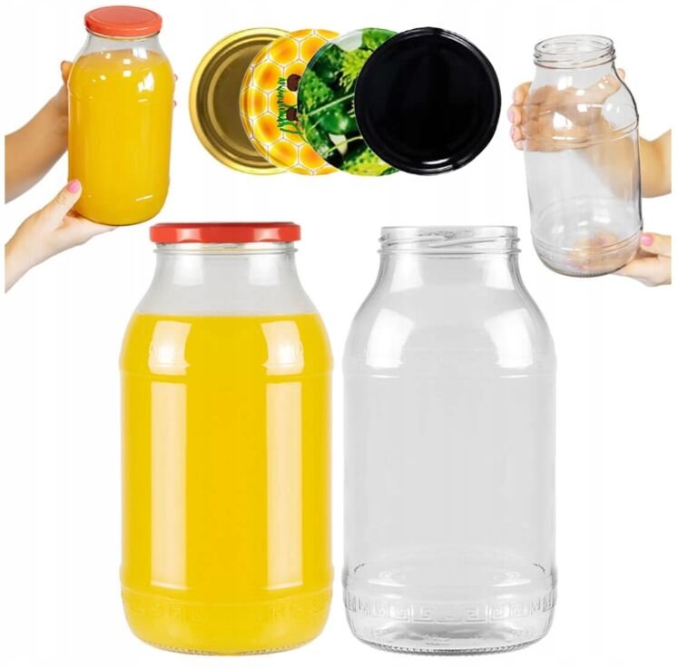 2-Liter-Glas für Konservierungsstoffe, Liköre, Honig