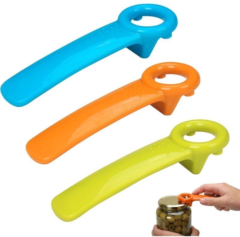 3 Stück Glasöffner, Glasöffner, müheloser Glasöffner, Dosenöffner, ABS-Glasöffner, manueller Glasflaschenöffner für älte...