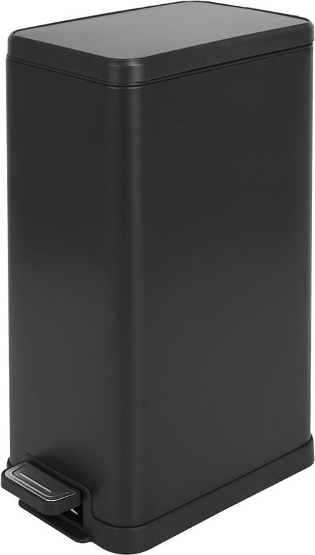 Svita - STM18 Mülleimer Treteimer 18l inkl. Inneneimer Softclose-Deckel Schwarz