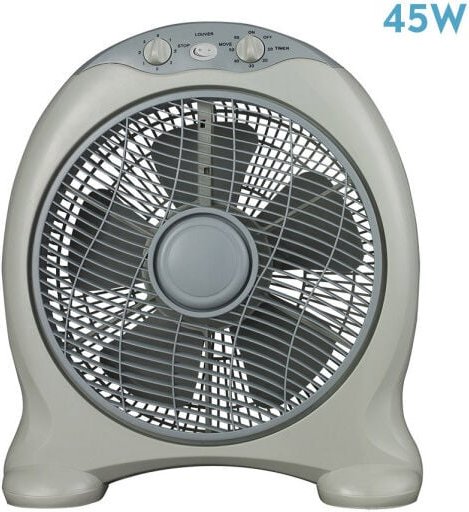 Fabrilamp - Tischventilator urgel 45w grau 3vel. 5Schritte Timer 45x38x15cm