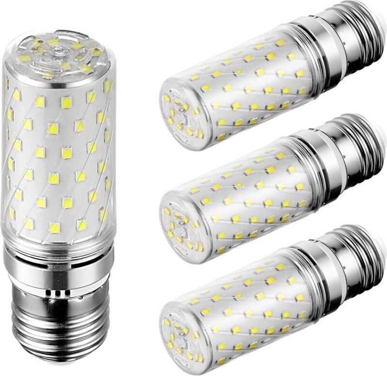 4er-Pack E27-LED-Lampen, Kaltweiß, 12 W (entspricht 100 W), für den Innenbereich, 6000 K, 1450 lm, flimmerfrei, große E2...
