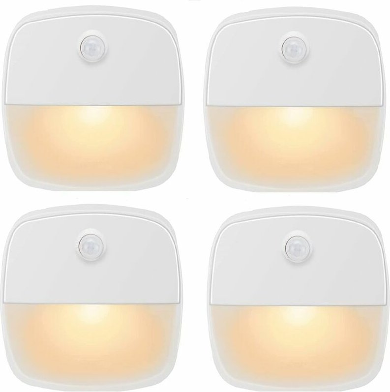 YMYNY Bewegungsmelder-Licht für den Innenbereich, batteriebetriebene Bewegungsmelderlampe, automatisches LED-Nachtlicht ...