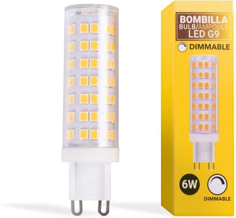 LED G9 Stiftsockellampe 220-240V AC - 6W - Dimmbar