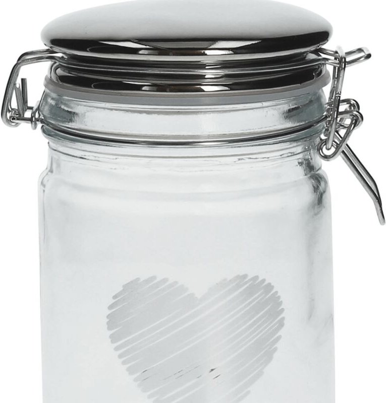 Dolce Casa Glas Marmelade Silber 13x10x16