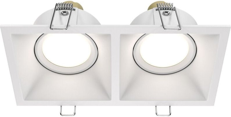 Maytoni Dot Doppel-Einbaustrahler Weiß 2xGU10