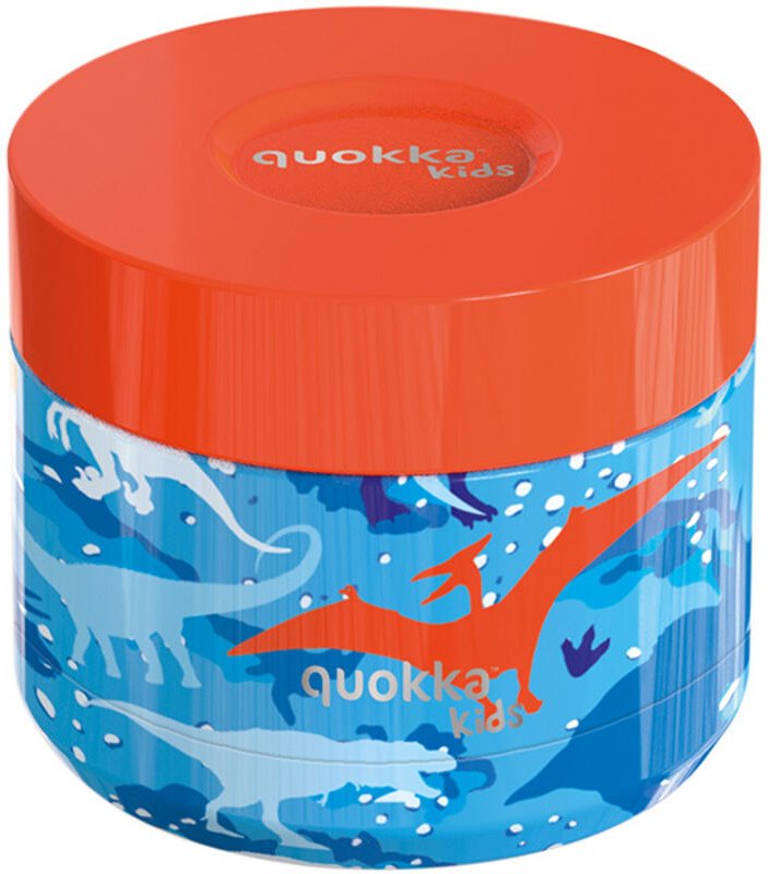 Quokka Whim Kinder-Essensbehälter - Thermoskanne für Kinder 369 ml (Dinosaurier)