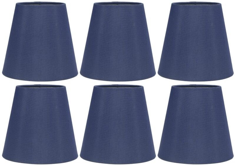 Lampenschirme, 6 Stück aus Stoff, gute Lichtdurchlässigkeit, weiche und seidige Stofflampenschirme, einfach zu montieren...