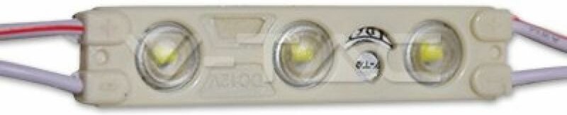 V-TAC SMD2835 LED-Modul 1 W 100 LM/W 12 V 3 blaue LEDs IP65 Lötdrähte