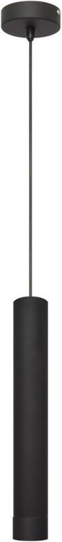 Tuba Schlanke Pendel-Deckenleuchte Schwarz 10cm - Helam