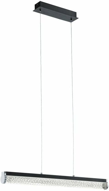 Eglo - Hochwertig led Decken Beleuchtung Glas Leuchte alu Leuchte Draht Geflecht 93916