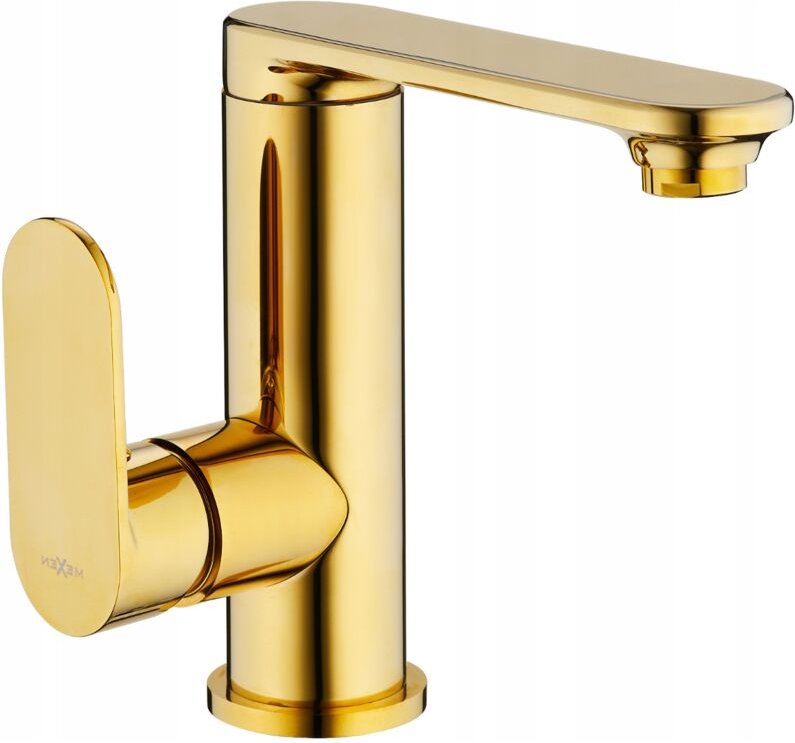 Mexen Milo Waschtisch-Seitenhebelmischer, Gold - 71305-50