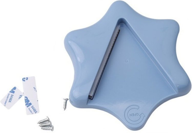 Praktischer Küchenöffner, Unterbau-Öffnungswerkzeug, blau