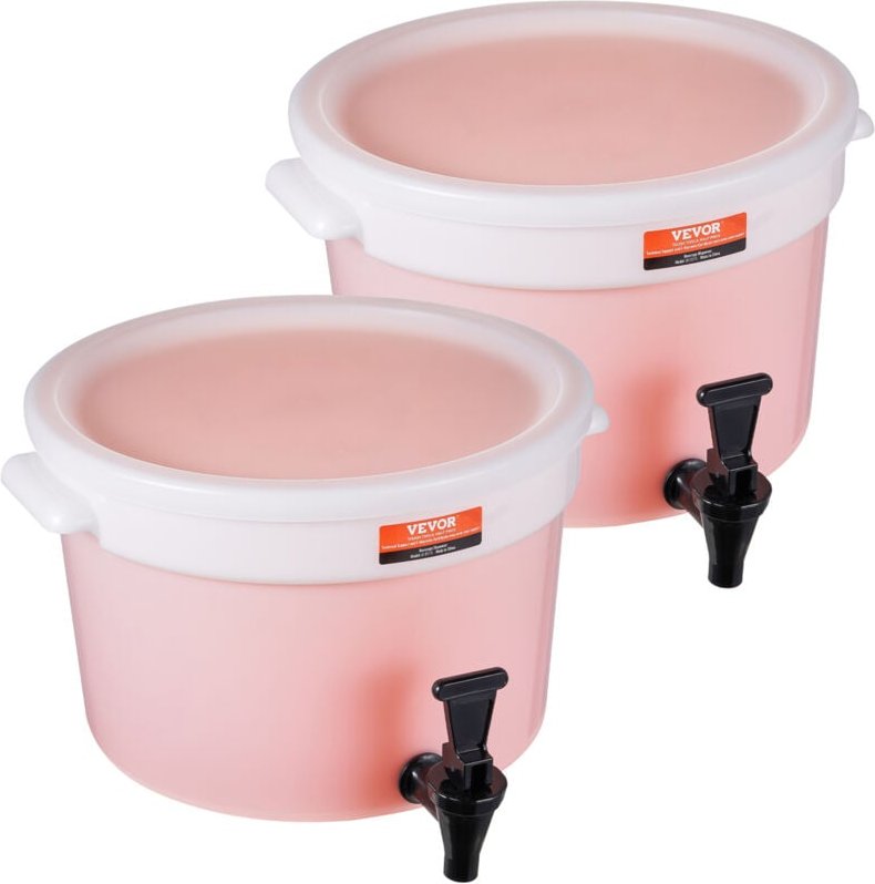 Getränkespender, 3 Gallonen Getränkespender für Partys, Saftspender aus Kunststoff mit Zapfhahn und Deckel, Eistee-Limon...