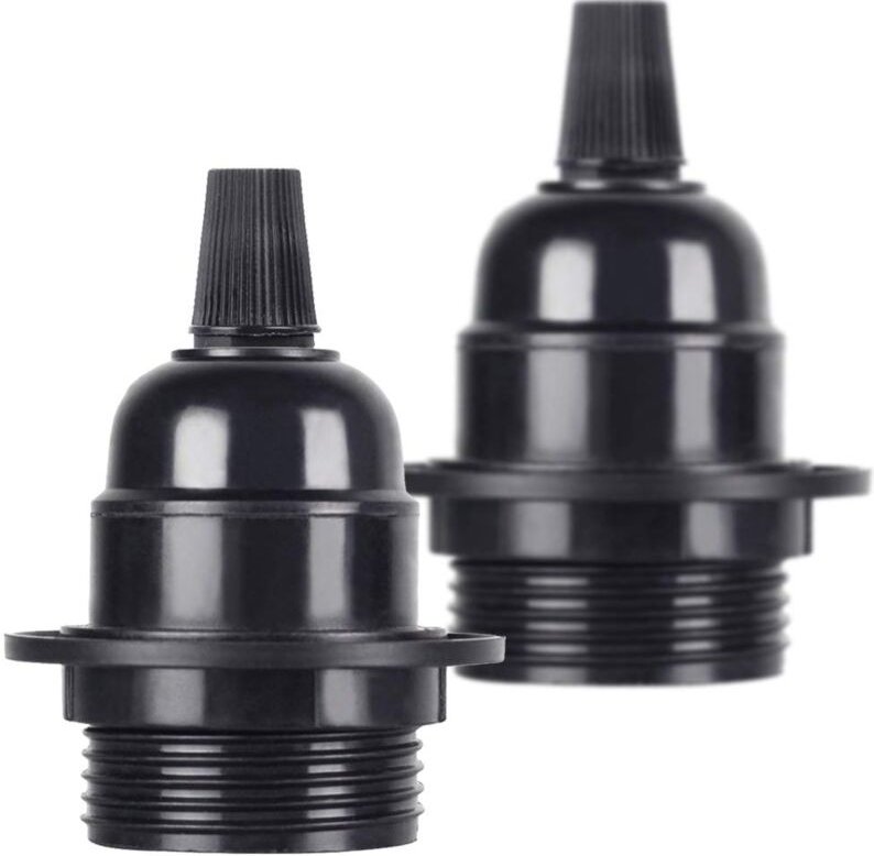 ZVD - Stück/Packung – es E27-Schraubglühbirne – Hängelampenfassung aus schwarzem Bakelit