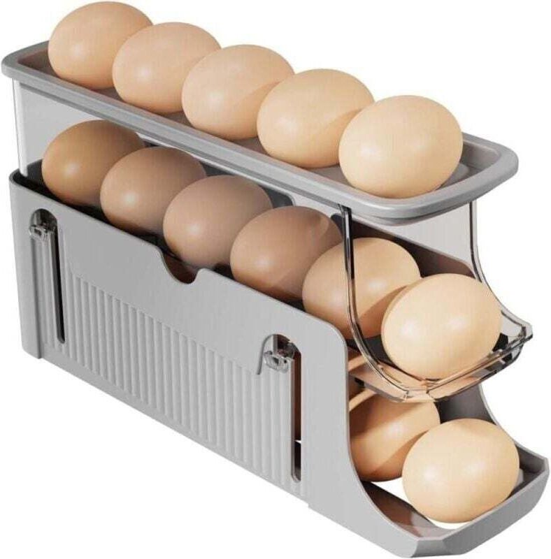 Distributeur œufs pour Réfrigérateur. Support à Boîte œufs. Distributeur Automatique D'œufs. Boîte à œufs Extensible. Po...