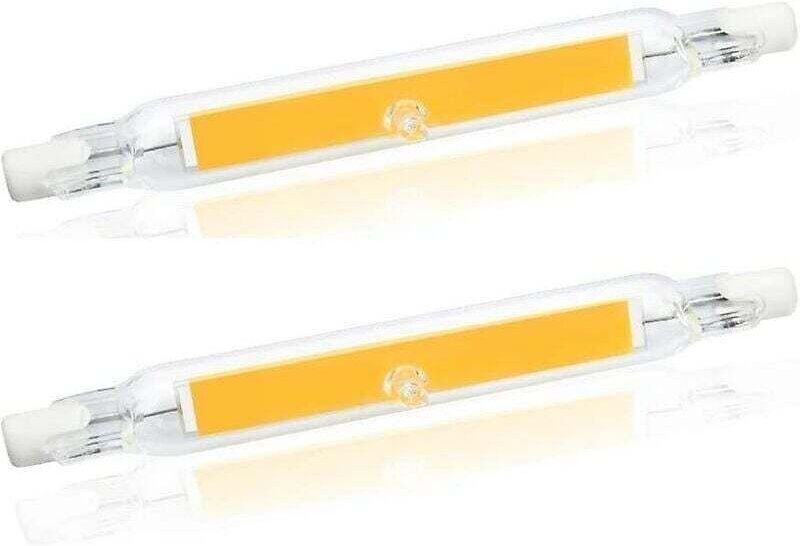 R7s 78mm LED-Lampe, 5W, warmweiß 3000K, linearer COB, ersetzt 40W und 50W Halogenlampen, 2er-Pack.