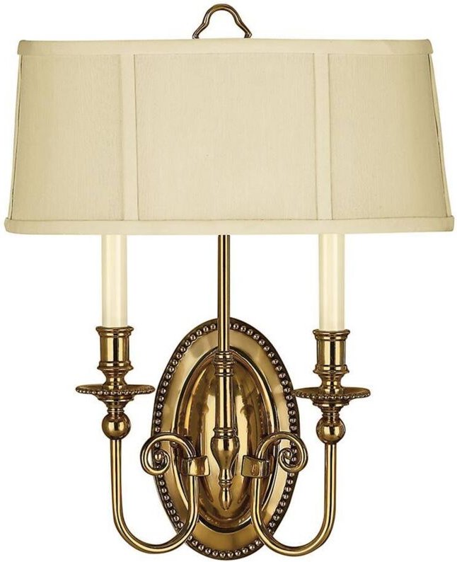 Cambridge 2 Light Wandleuchte Messing brüniert