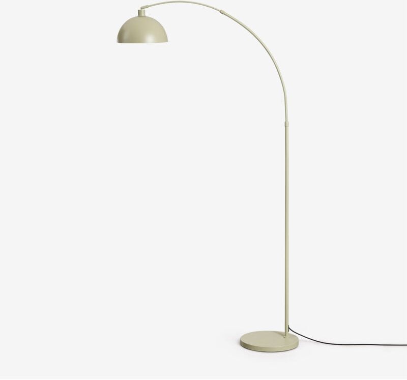 Diala Stehlampe aus Eisen Grün Salbei ↑200 cm - Sklum