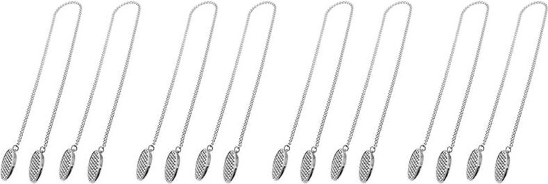 Tlily - 8 Stücke Servietten Kette Servietten Halter Servietten Klammern Kette Flexibler Umhängeriemen für Senioren, Älte...