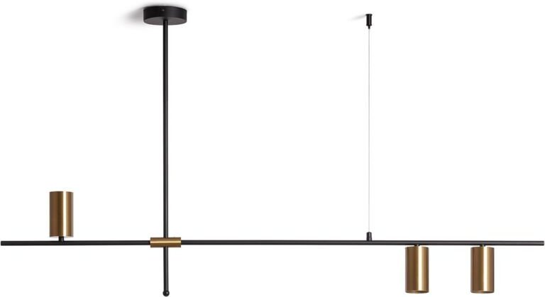 Efectoled - Pendelleuchte Metall Auzoa Gold