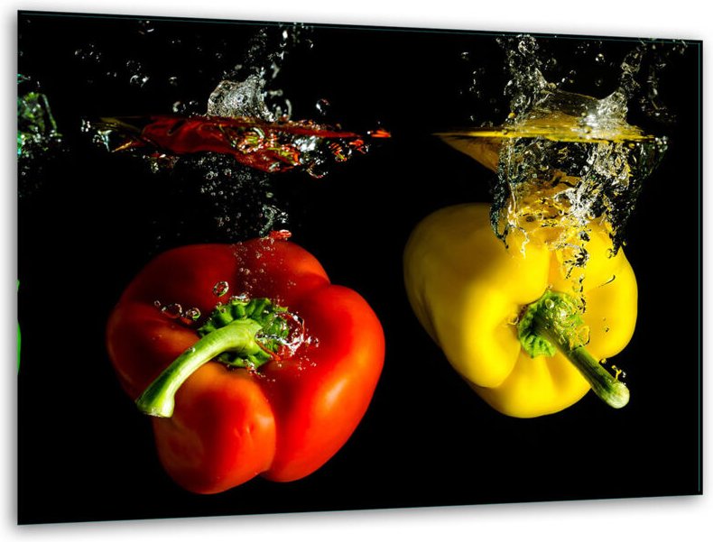 Glashakkungsbrettänder 40x30 Paprika