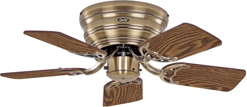 Deckenventilator Classic Flat III Messing antik 75