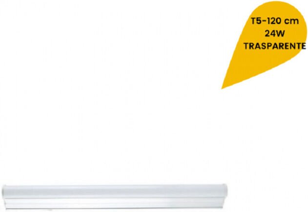 Trade Shop - LED NEON T5 DECKENLEUCHTE UNTERSCHRANK TRANSPARENTES GLAS 24 WATT 120 CM -