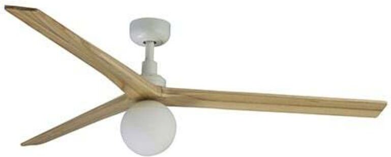 Klim l Ventilator mit Licht weiß/Eichenholz Ø150cm