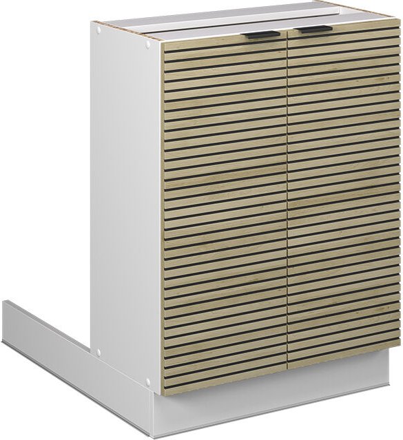 Vicco - Kücheninsel Fame-Line, Eiche Paneel, 60 cm ohne Arbeitsplatte