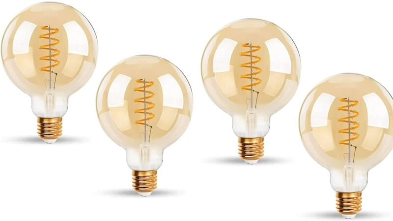W Edison Vintage G80 LED-Lampen, Warmweiß 2200 K, E27-Glühbirne entspricht 48 W Retro-Glühbirne, antike dekorative Lampe...