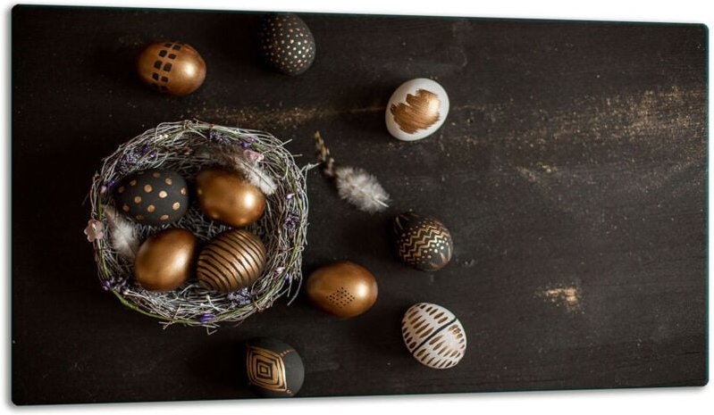 Glasschild Schneidebrett 52x30 Feertage