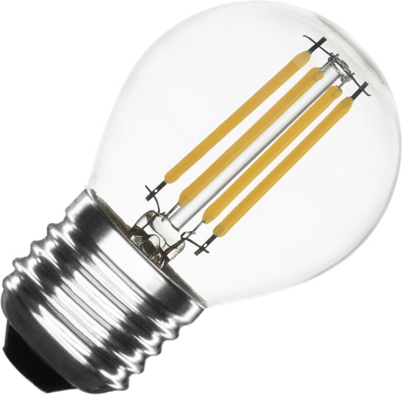 LED-Glühbirne Filament E27 4W 470 lm G45 No Flicker 2700K Warmweiß