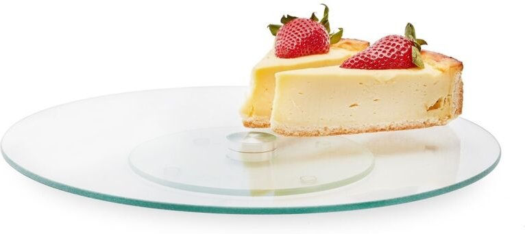 TAMARA runde drehbare Glasplatte 30cm