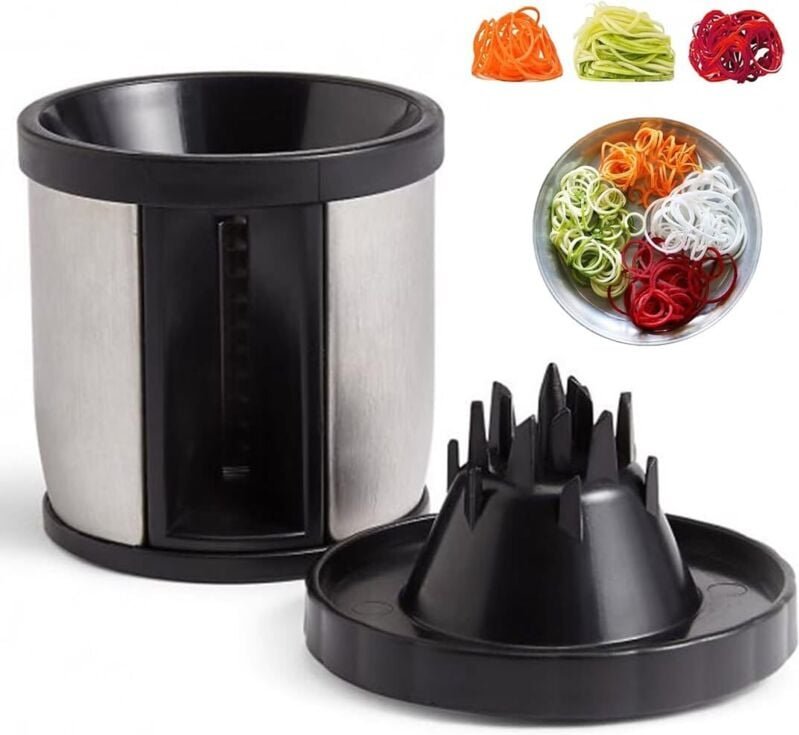 Spaghetti-Gemüsespiralschneider, multifunktionaler Gemüseschneider-Spiralschneider, tragbarer Gemüsespiralschneider, Spi...