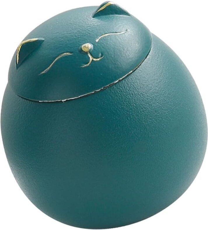 Teedose Katzenform Vorratsdosen Porzellandose für Tee, Gewürze, Kaffee, Nüsse, 1 Stück