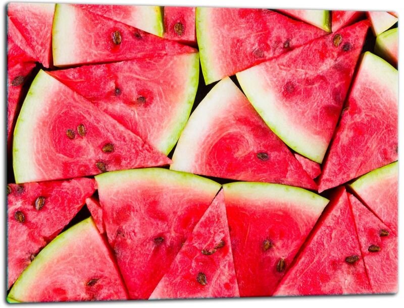 GlassplattenschneideBrett 52x40 Wasmelon