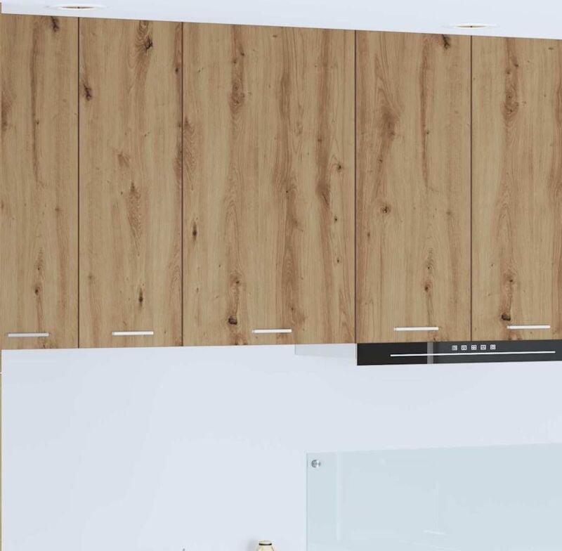 Hängeschrank Riga Artisan-Eiche und Weiß 50 x 31 x 80 cm vidaXL