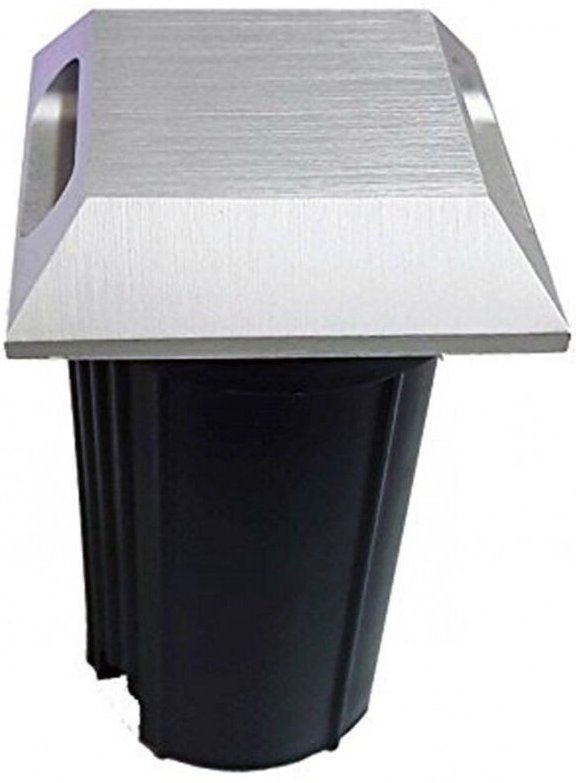 Trade Shop Traesio - Trade Shop - LED-Strahler Boden Wand Einbauleuchte Stufenleuchte 3W 270LM 240V IP65 Stahl -