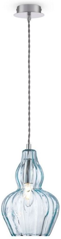 Eustoma Dome Decken-Pendelleuchte Nickel, 1-flammig, E14