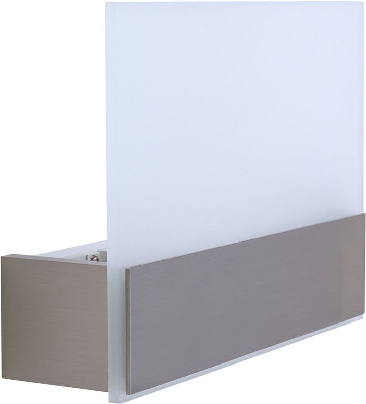Wandleuchte flat led 8w 556lm 3000k nickel seidenmatt