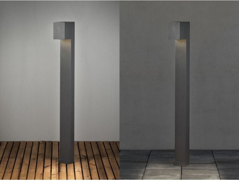 Konstsmide Lighting - Moderne Pollerleuchte cremona in Anthrazit, Höhe 100cm