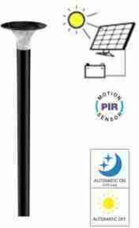 LED23006 VT-413 12W LED-Kuppelleuchte, rund, schwarzer Rahmen, 4000K