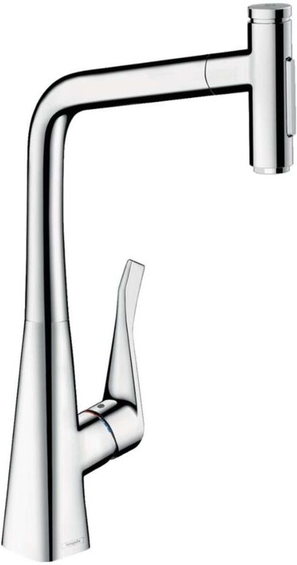 M71 - Spültischarmatur M7117-H320 mit ausziehbarer Geschirrbrause, sBOX, verchromt 73816000 - Hansgrohe