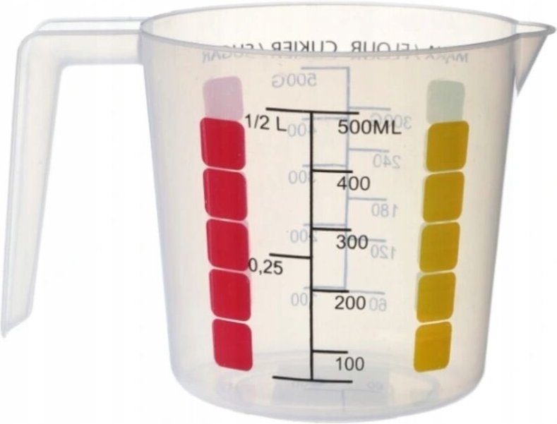Küchenkanne mit Kunststoffmessbecher SAM 0,5 l