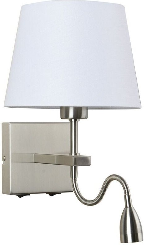Norte - Moderne led Nachttischlampe Nickel, Warmweiß 3000K 350lm - Italux
