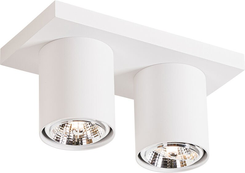 Moderner Deckenstrahler weiß 2-flammig - Tubo