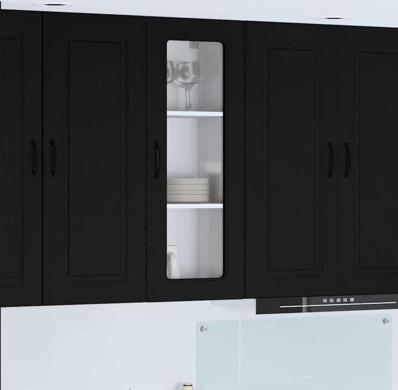 Küchenschrank mit Regal Schwarz 40 x 31 x 100 cm Holzwerkstoff vidaXL