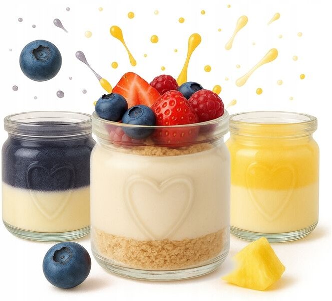 20 Dessertgläser, 100 ml, herzförmig, für Desserts